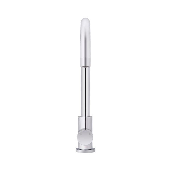 Meir Pinless Round Kitchen Sink Mixer Tap Chrome