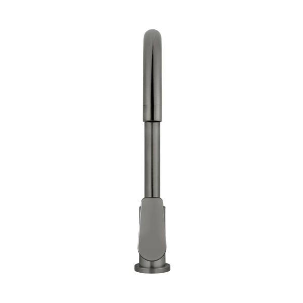 Meir Paddle Round Gooseneck Kitchen Sink Mixer Tap Shadow