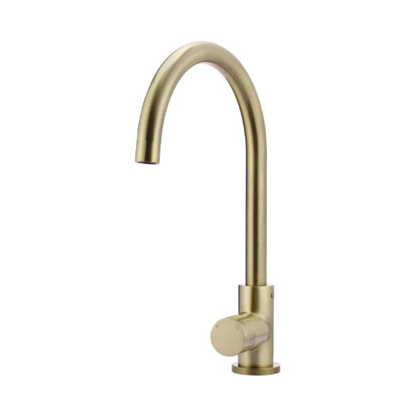 Meir Pinless Round Kitchen Sink Mixer Tap Tiger Bronze - The Blue Space