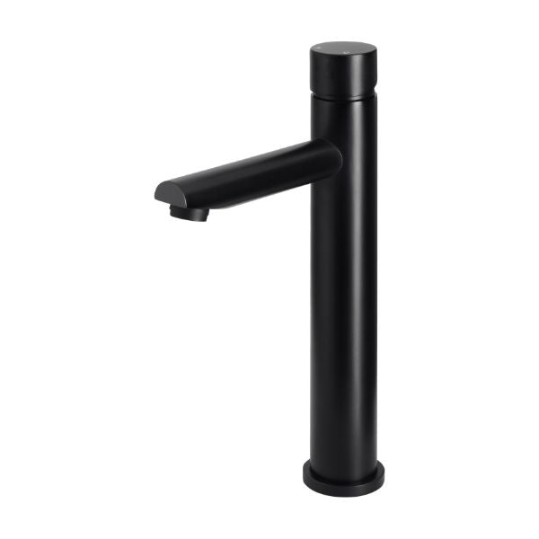 Meir Pinless Round Tall Basin Mixer - Matte Black