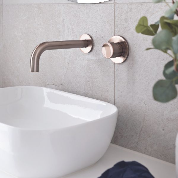 Meir Pinless Round Wall Mixer - Champagne