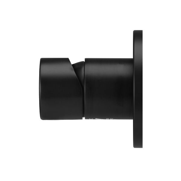 Meir Pinless Round Wall Mixer Matte Black