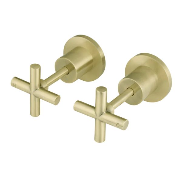 Meir Round Cross Jumper Valve Wall Top Assemblies Tiger Bronze