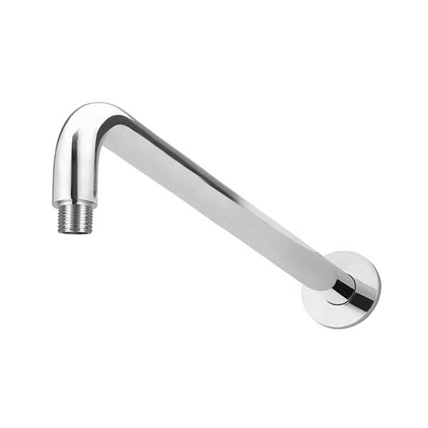 Meir Round Curved Wall Shower Arm 400mm Chrome - The Blue Space