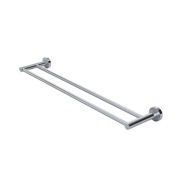 Meir Round Double Towel Rail 600mm - Chrome