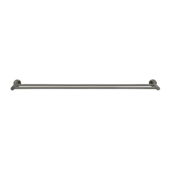 Meir Round Double Towel Rail 600mm - 900mm - Shadow