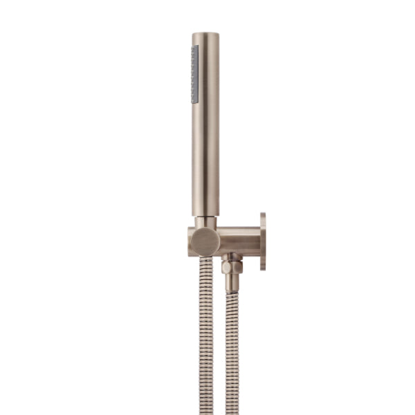 Meir Round Hand Shower on Swivel Bracket - Champagne