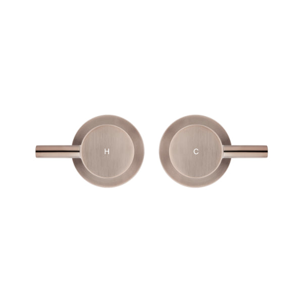 Meir Round Quarter Turn Wall Top Assemblies Champagne
