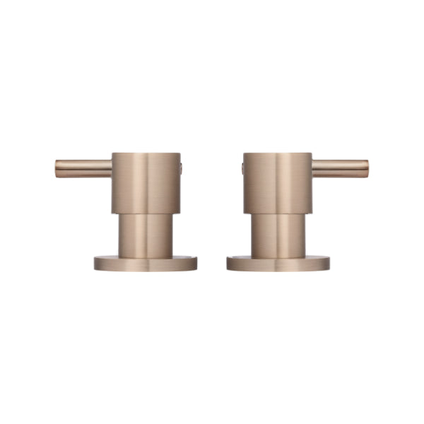 Meir Round Quarter Turn Wall Top Assemblies Champagne