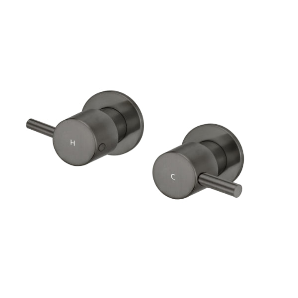 Meir Round Quarter Turn Wall Top Assemblies - Shadow