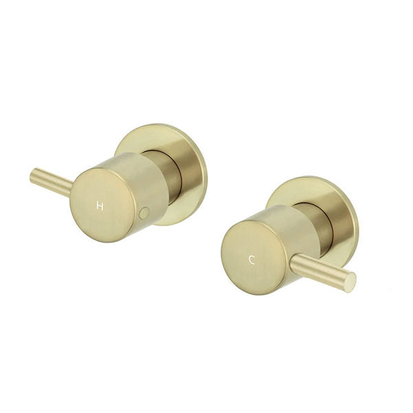 Meir Round Quarter Turn Wall Top Assemblies Tiger Bronze