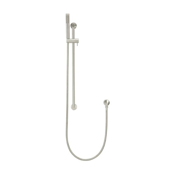 Meir Round Shower on Rail - Brushed Nickel