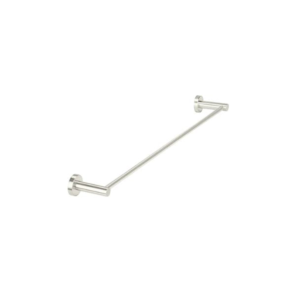 Meir Round Single Towel Rail 600mm Brushed Nickel
