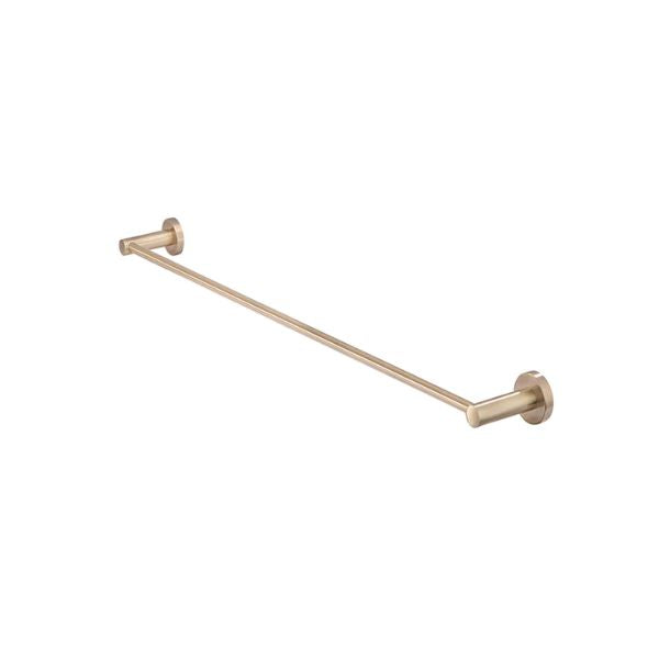 Meir Round Single Towel Rail Champagne 600mm