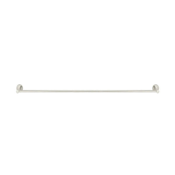Meir Round Single Towel Rail Brushed Nickel 900mm