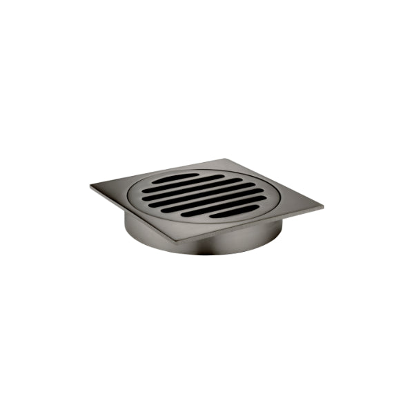 Meir Square Floor Grate Shower Drain 100mm Outlet - Shadow