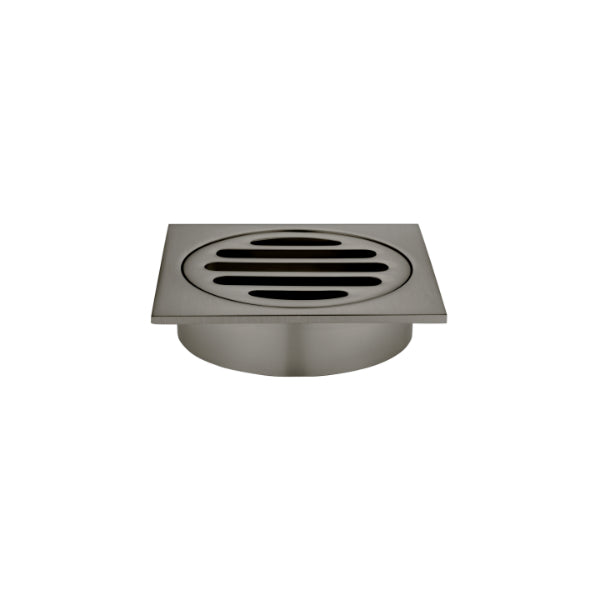 Meir Square Floor Grate Shower Drain 80mm Outlet - Shadow