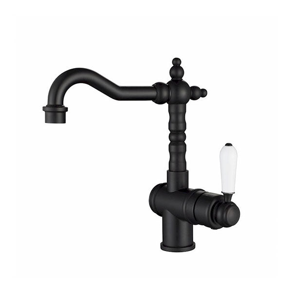 Modern National Bordeaux High Rise Basin Mixer Black
