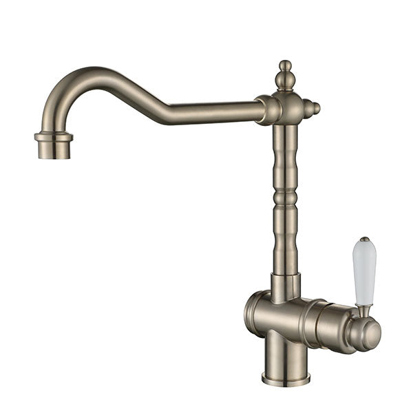 Modern National Bordeaux Kitchen Mixer Brushed Nickel