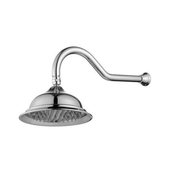 Modern National Bordeaux Shower Arm & Rose Chrome