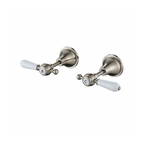 Modern National Bordeaux Wall Top Assemblies Brushed Nickel  - Online at The Blue Space