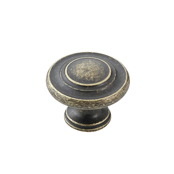 Momo Handles Florencia Concentric Knob 33mm Antique Brass