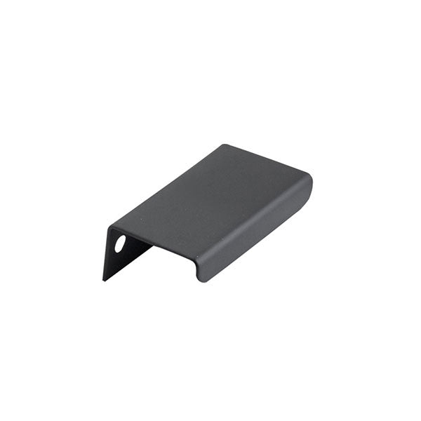 Momo Handles Ferrara Lip Pull 25mm Matt Black - The Blue Space