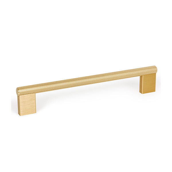 Momo Handles Graf Knurled D Handle Brushed Dark Brass