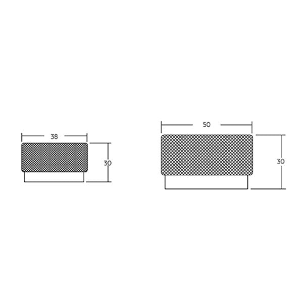 Momo Handles Graf Round Knob Brushed Dark Brass