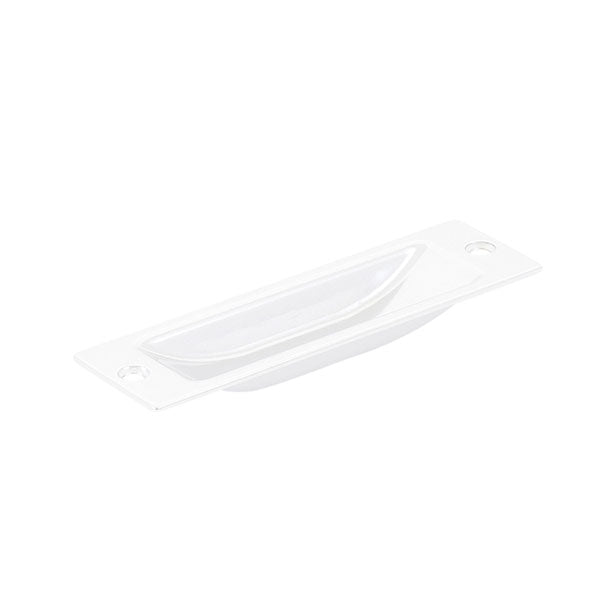 Momo Handles Jena Flush Pull Handle 114mm Matt White