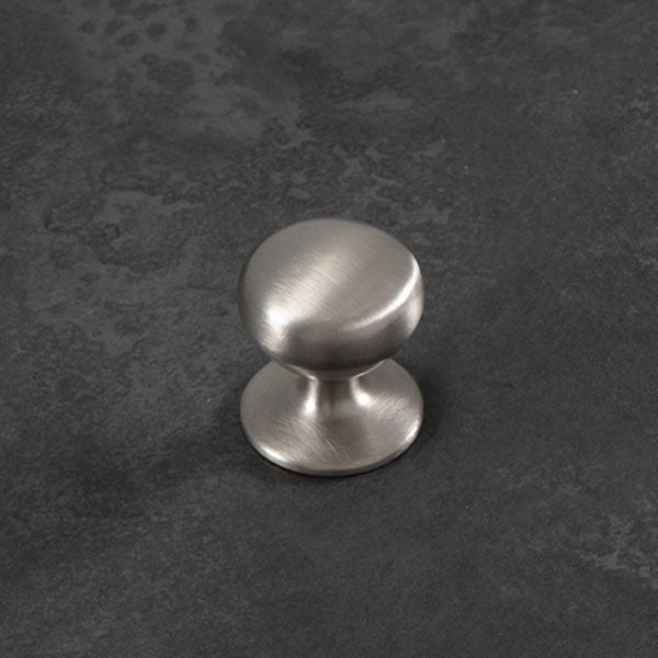 Momo Handles New Hampton Round Knob 32mm Dull Brushed Nickel