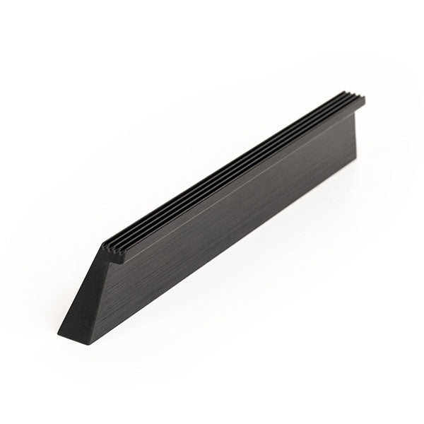 Momo Handles Rail D Handle 160mm Brushed Black - The Blue Space