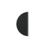 Momo Handles Sola Half Round Lip Pull 80mm Matt Black - The Blue Space