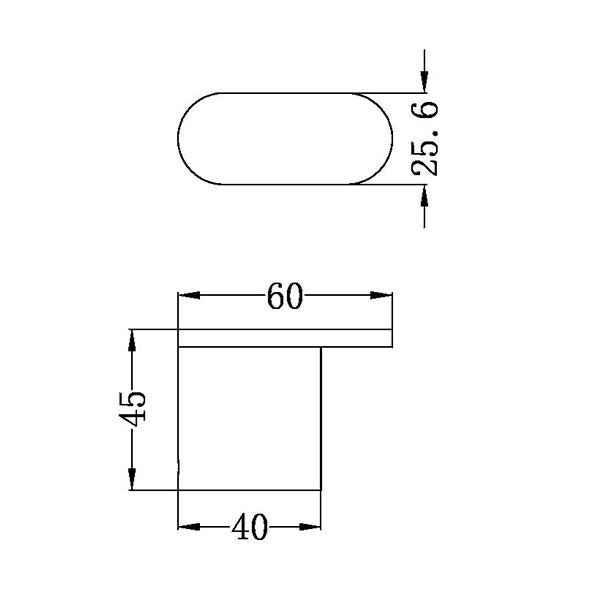 Nero Bianca Robe Hook Brushed Nickel