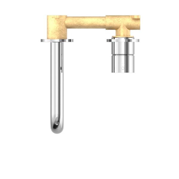 Top Nero Mecca Wall Basin Mixer Sep BP Handle Up 185mm Sp Chrome NR221907D185CH - The Blue Space