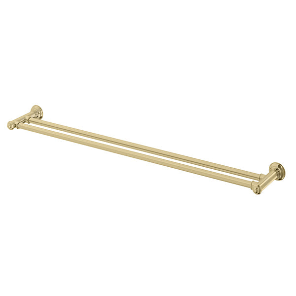 Phoenix Cromford Double Towel Rail 800mm Brushed Gold