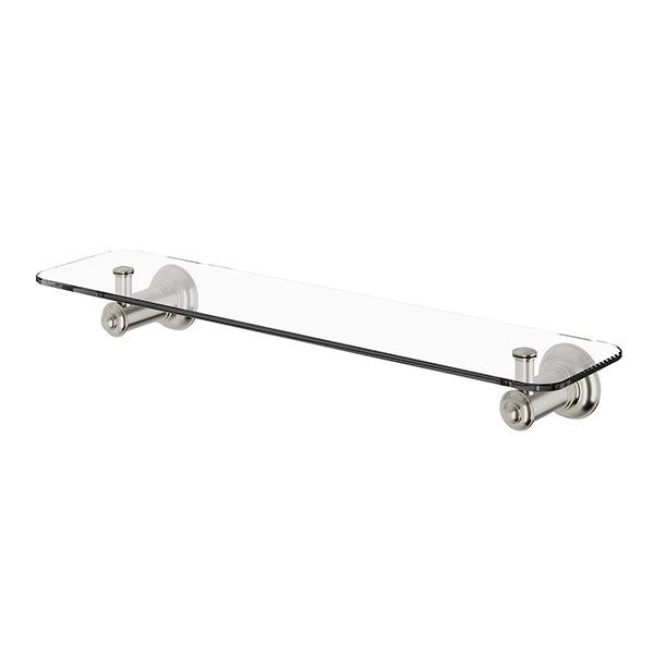 Phoenix Cromford Glass Shelf 450mm Brushed Nickel - The Blue Space