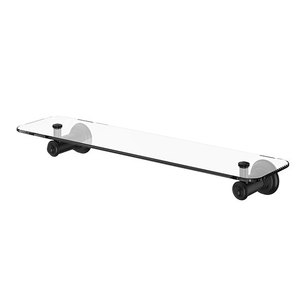 Phoenix Cromford Glass Shelf 450mm Matte Black - The Blue Space