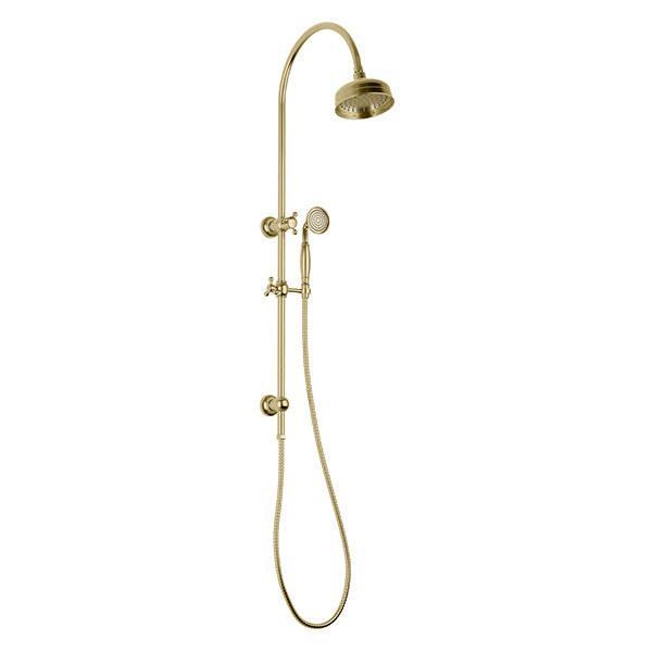 Phoenix Cromford Twin Shower Brushed Gold