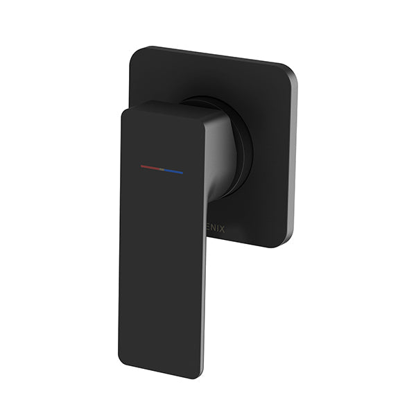 Phoenix Gloss MKII Shower / Wall Mixer Matte Black - The Blue Space
