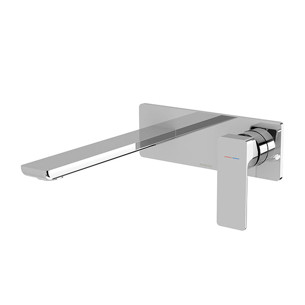Phoenix Gloss MKII Wall Basin/Bath Mixer Set Chrome