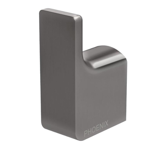 Phoenix Gloss Robe Hook - Brushed Carbon