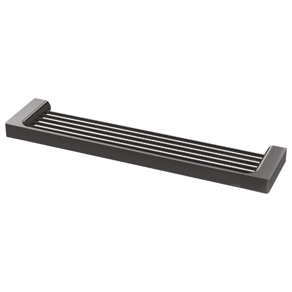 Phoenix Gloss Shower Shelf - Brushed Carbon 465mm