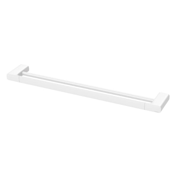 Phoenix Nuage Double Towel Rail 600mm - Matte White