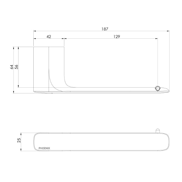Phoenix Nuage Toilet Roll Holder - Chrome