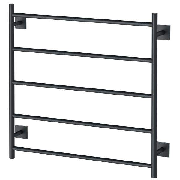 Phoenix Radii Heated Towel Ladder 750mm Matte Black