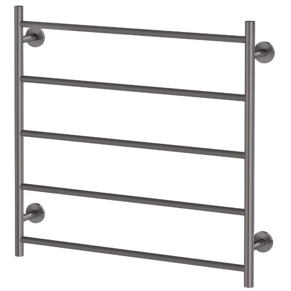Phoenix Radii Heated Towel Ladder 750mm Brushed Carbon