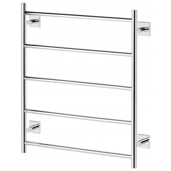 Phoenix Radii Heated Towel Ladder 550mm Square Plate Chrome - The Blue Space