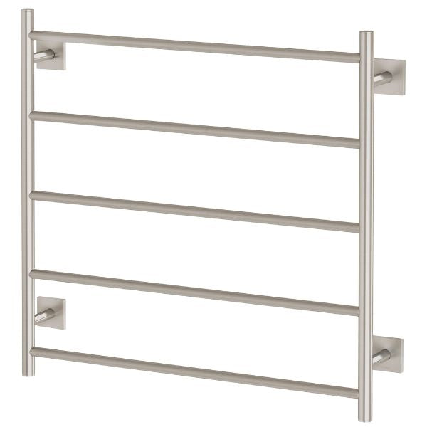 Phoenix Radii Heated Towel Ladder 750mm Brushed Nickel
