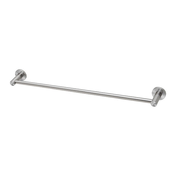 Phoenix Radii Stainless Steel Single Towel Rail Round Plate - The Blue Space